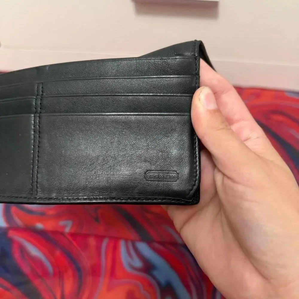 Vintage Y2K Coach Soho Signature Canvas Buckle Checkbook Wallet